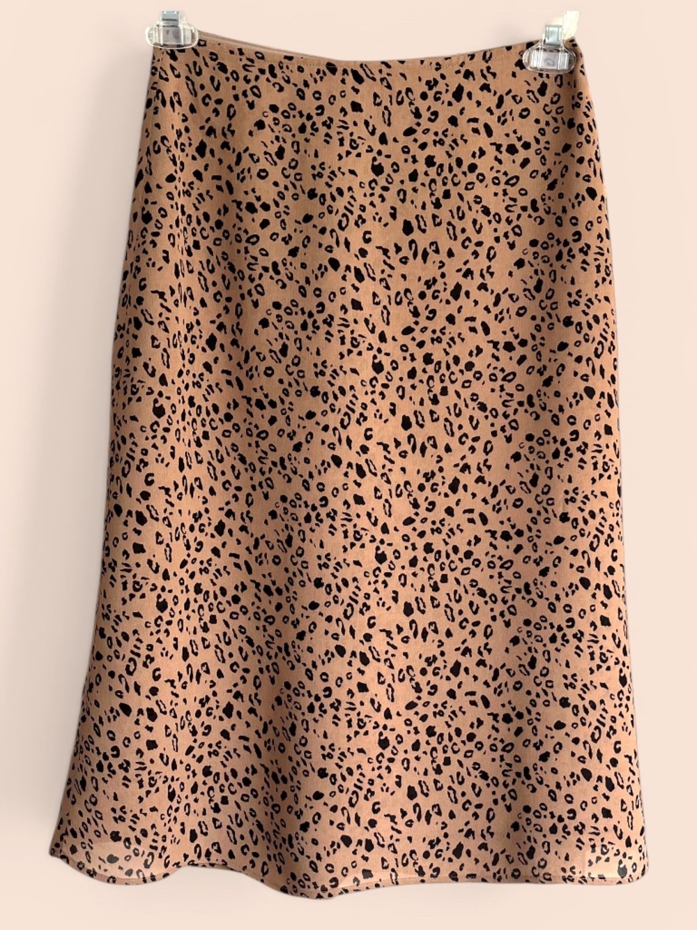 Reformation Leopard Print Bea Skirt A-Line Midi Size 4